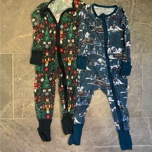 Little sleepies zipper pajamas
